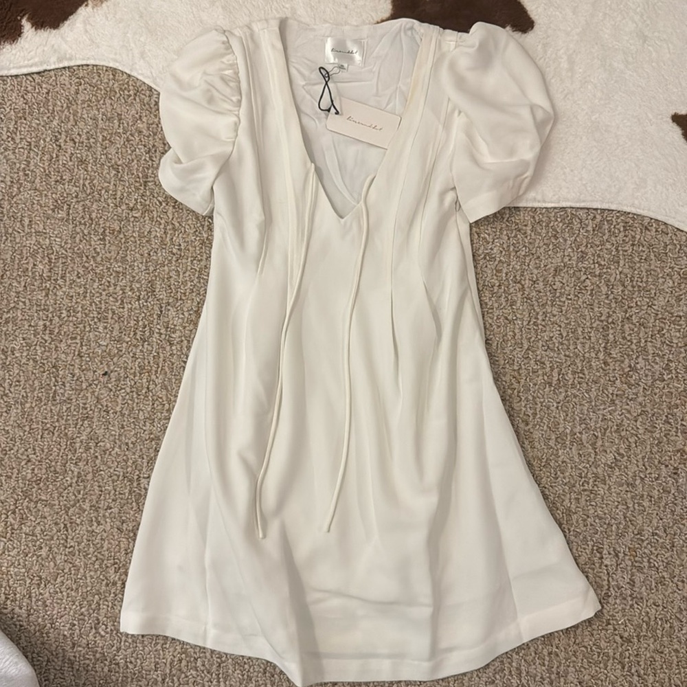 White mini dress